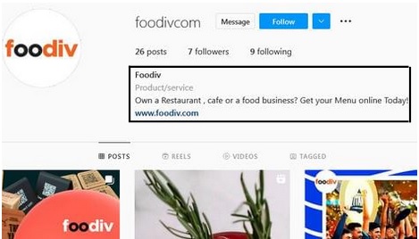 Instagram Bio for Your Restaurant