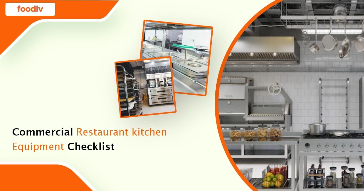 Commercial Restaurant kitchen Equipment Checklist