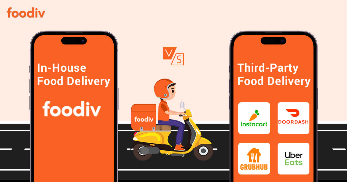 Compare In-House V/S Third-Party Food Delivery and Choose the Right System