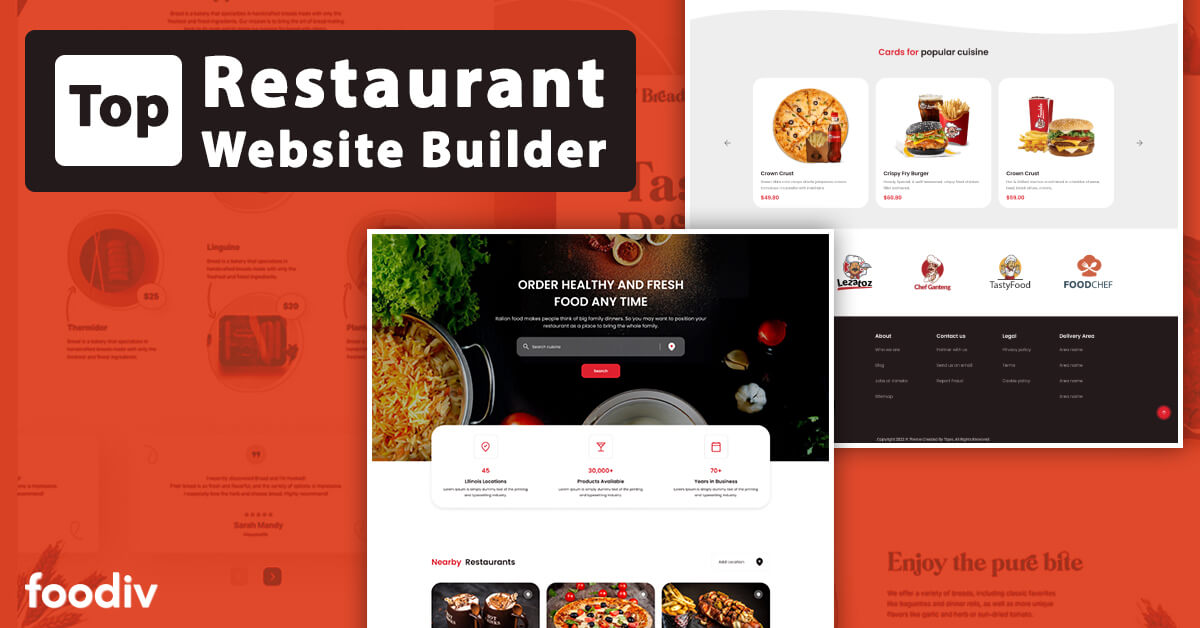 Top Restaurant Website Builder