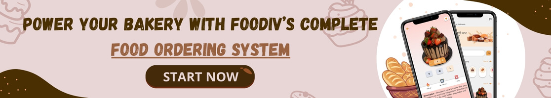 Power Your Bakery With Foodiv’s Complete Food Ordering System. Start Now. Power Your Bakery With Foodiv’s Complete Food Ordering System. Start Now.