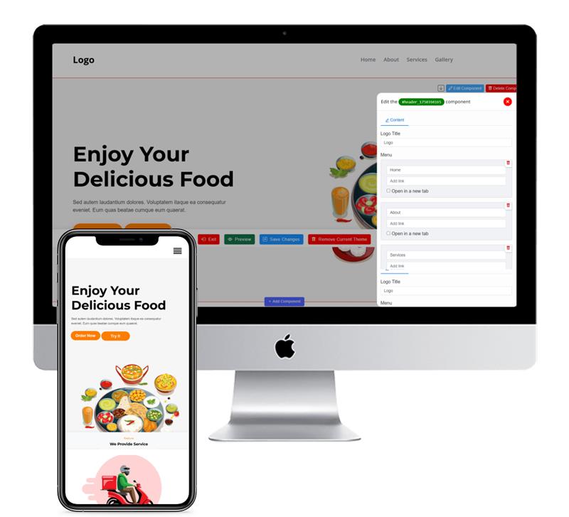 Restaurant Website Builder