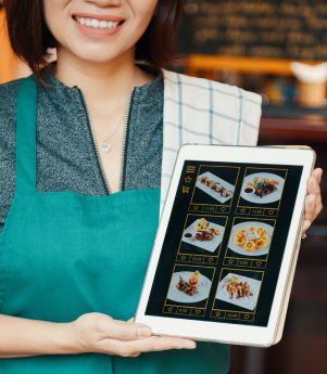 Real-time menu management