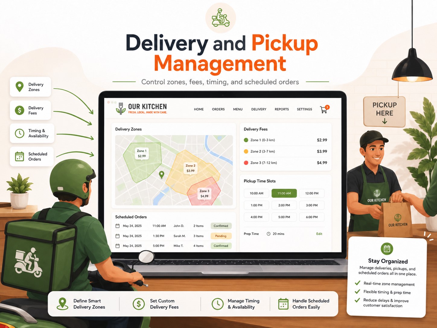 Complete Delivery and Pickup Management