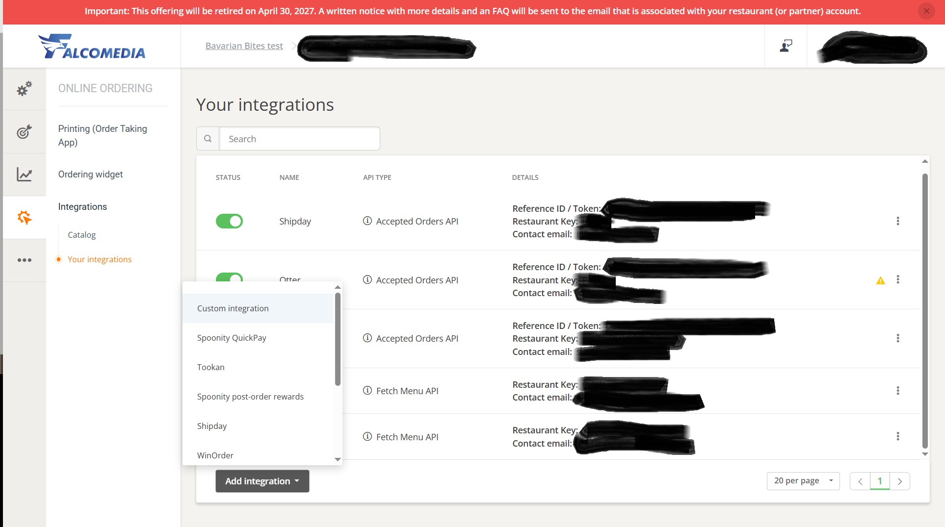 Select Custom Integration